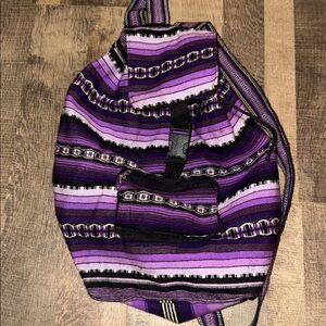 Vibrant Purple & Black Pinzon Baja Backpack